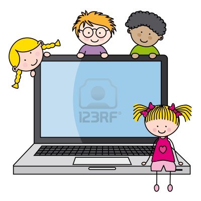 from this web site: http://www.123rf.com/photo_14500995_children-with-a-computer-funny-vector-isolated-on-white-background.html